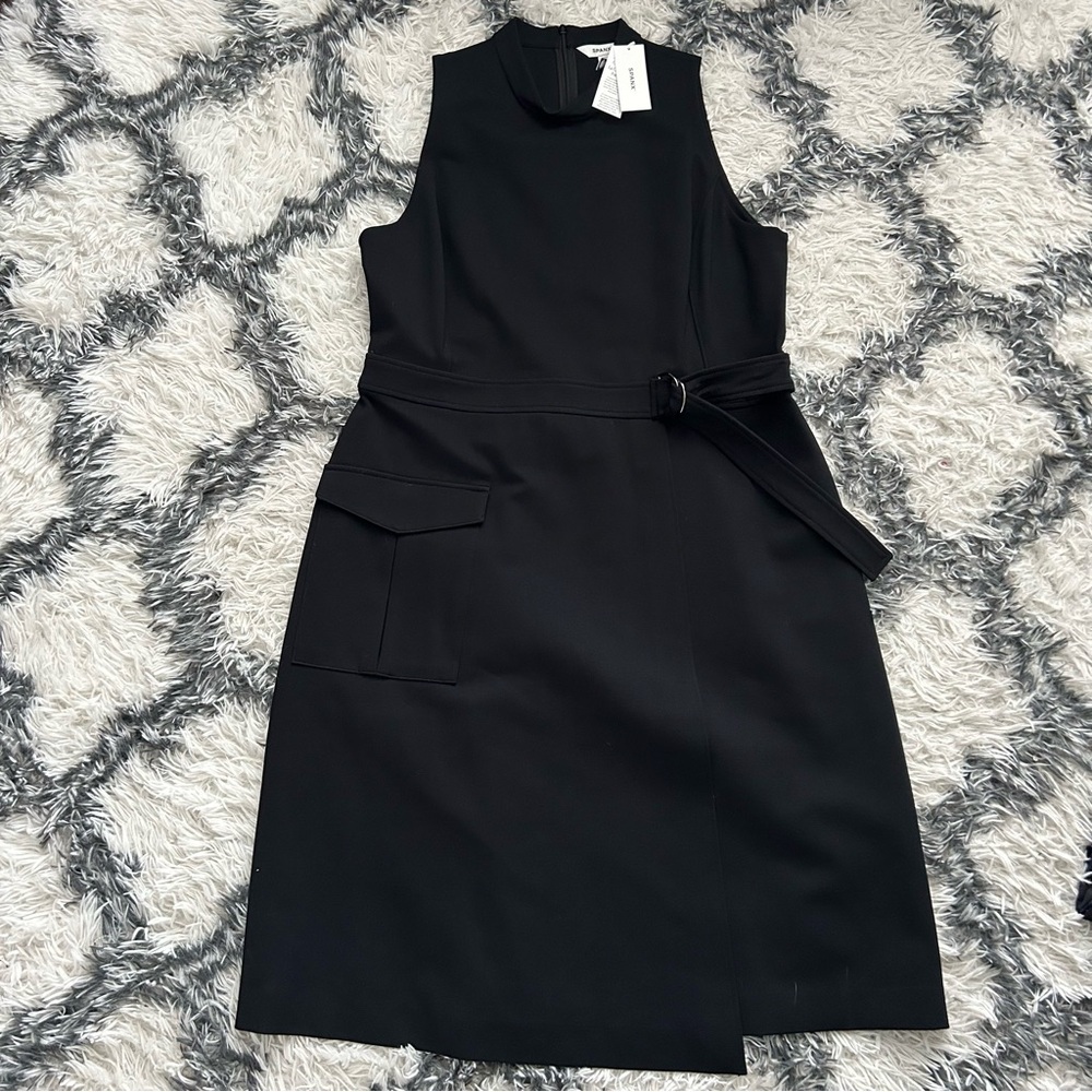 SPANX Belted Sleeveless Ponte Cargo Dress - Picture 8 of 9